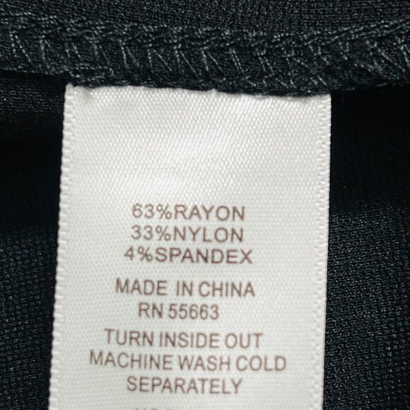 Jones & Co Women Pull-on Straight Stretch Black Pants Size 1X Elastic Waist NWT - Picture 6 of 10